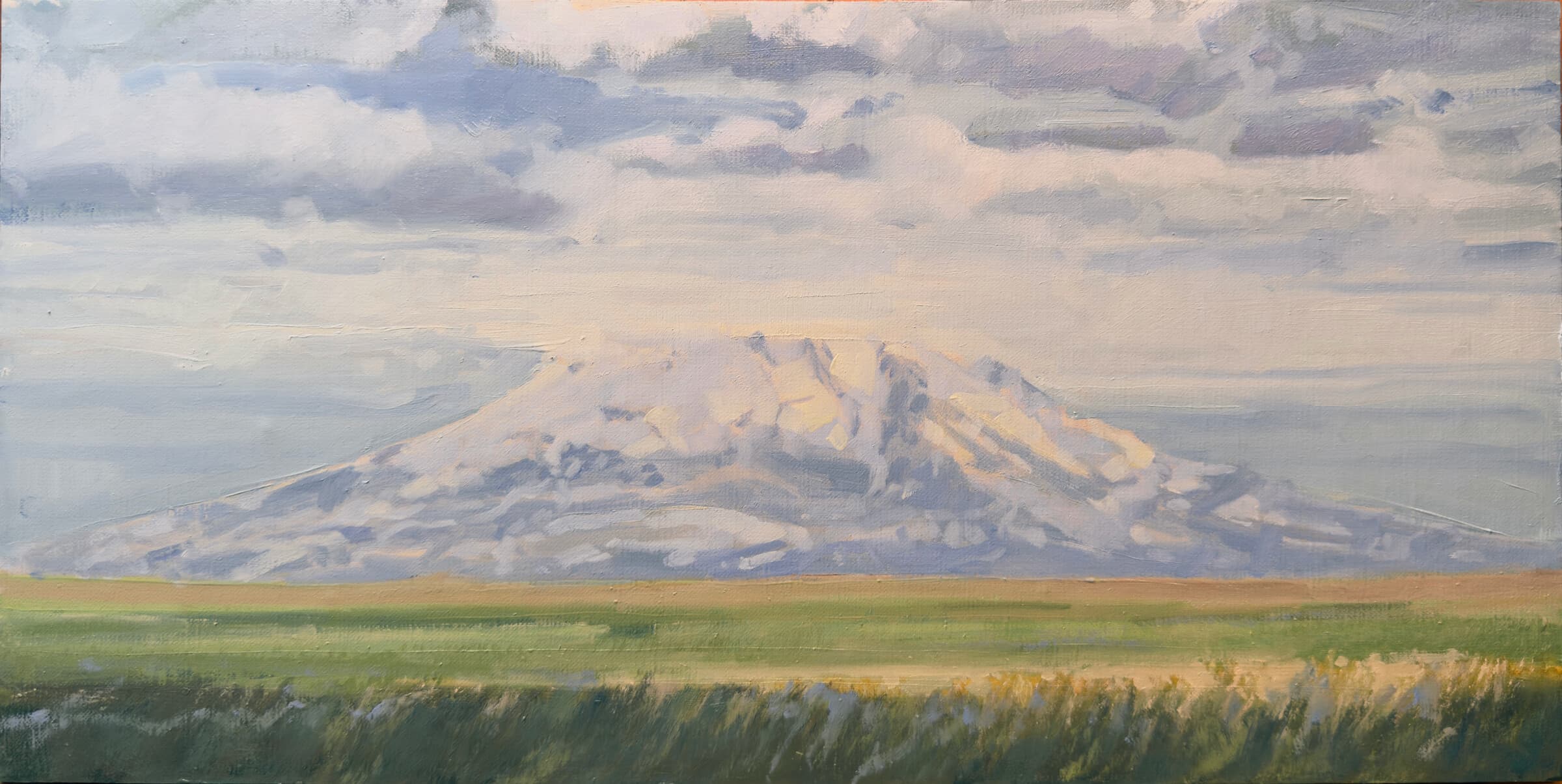 Interaction, 8x16, Oil, Private Collection