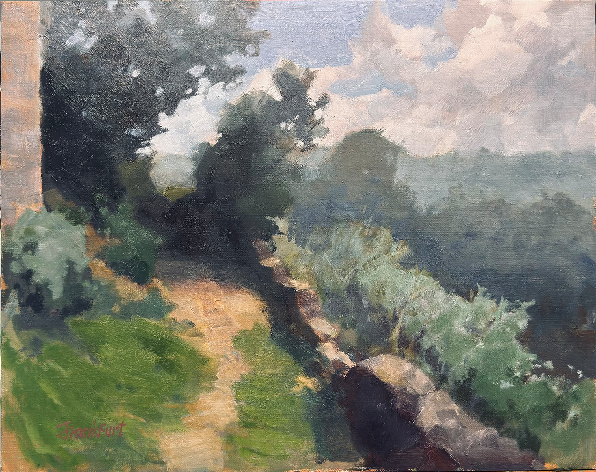 La Strada per il Maestro, 11x14, Oil, Studio Gallery, OKC, OK