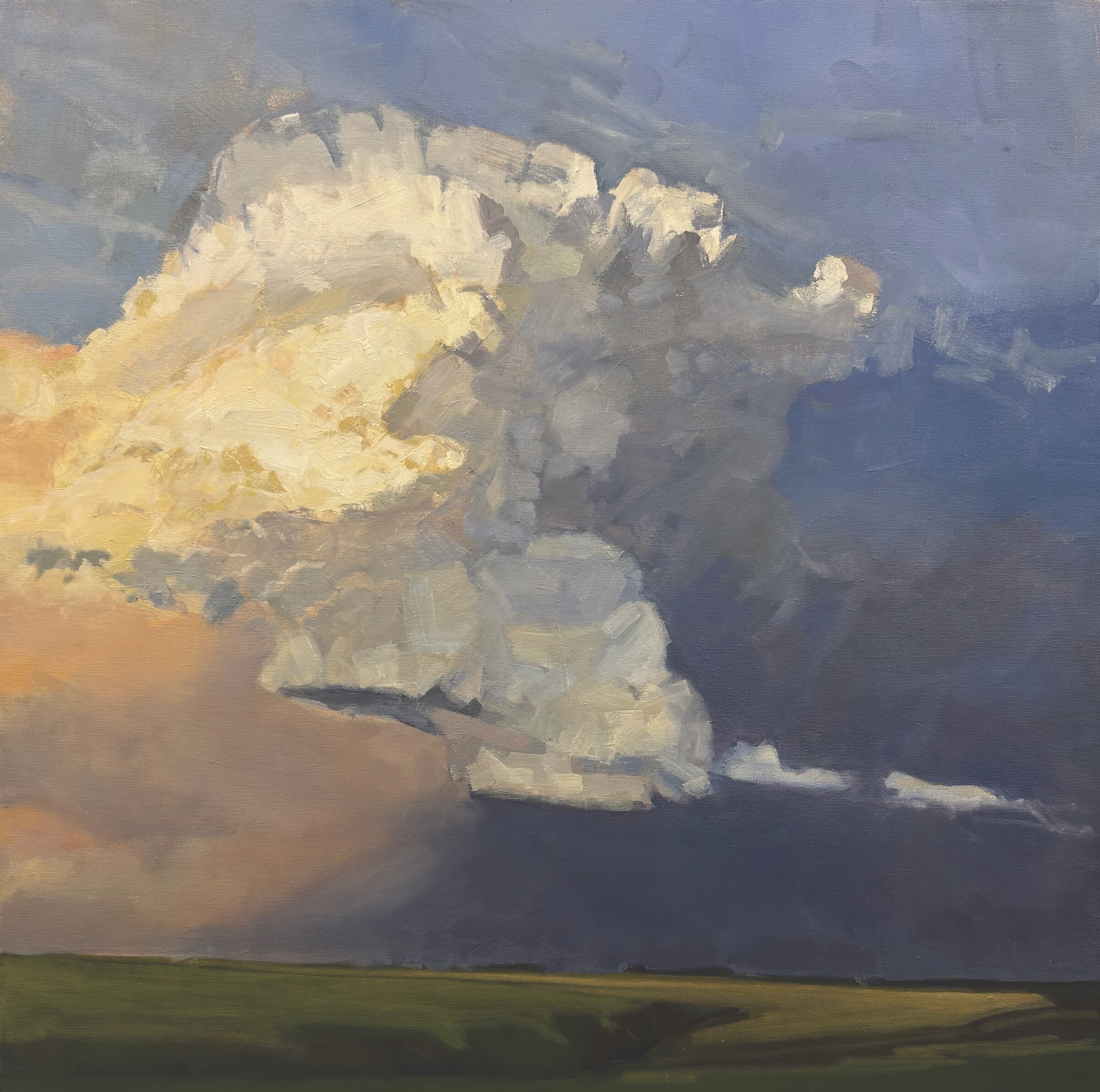 The Dry Line, 30x30, Oil, Sold