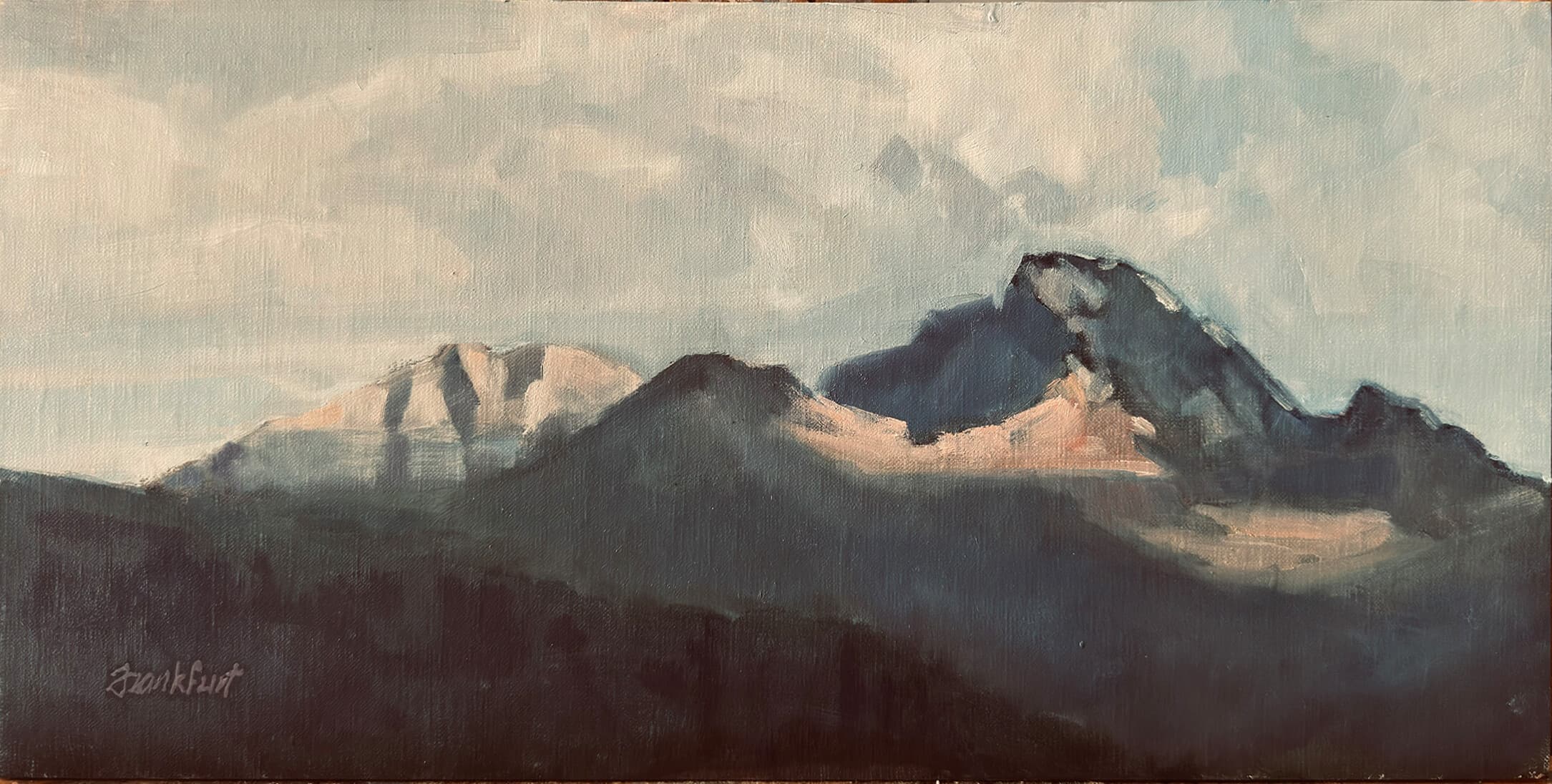 The Winds of Long's Peak, 8x16, Oil, Studio Gallery, OKC