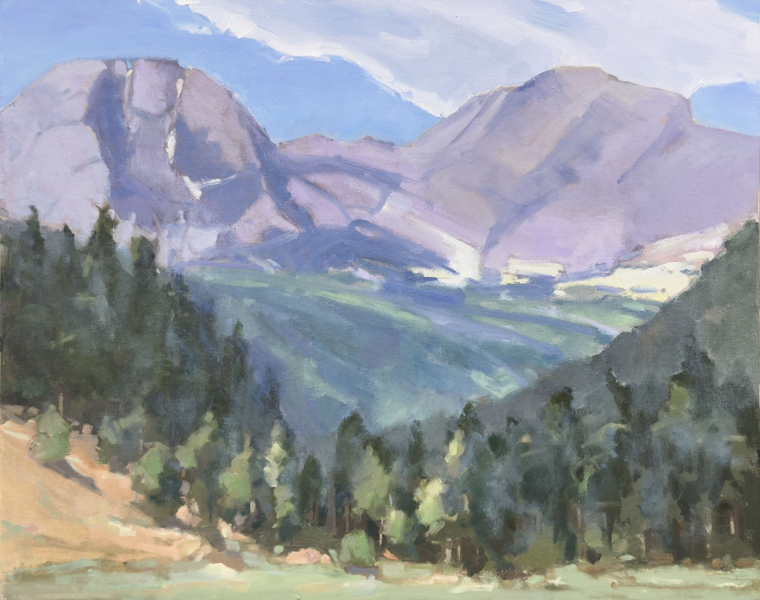 Ypsilon Rock, 16x20, oil on linen panel